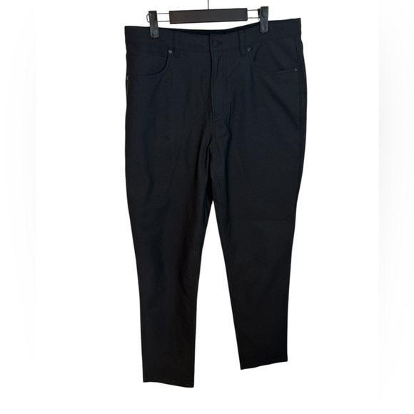 Ministry of Supply Charcoal Gray Straight Leg Athleisure Pants